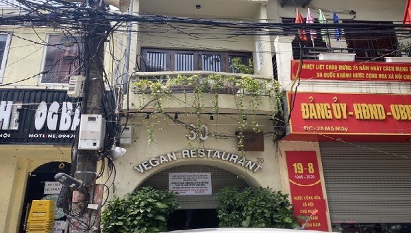 Nhà hàng Minh Chay (30 Mã Mây) đã dừng tiếp khách sau sự cố pate chứa "chất độc".