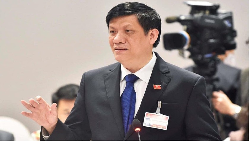 Bộ trưởng Nguyễn Thanh Long báo cáo về việc triển khai các biện pháp khẩn cấp ứng phó với dịch bệnh trong đêm 27/1 tại cuộc họp Thường trực Chính phủ sáng 28/1.