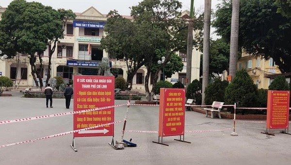 Cận cảnh Trung tâm Y tế thành phố Chí Linh, Hải Dương thời điểm hiện tại. Ảnh: Huy Hoàng - Đức Tùy.