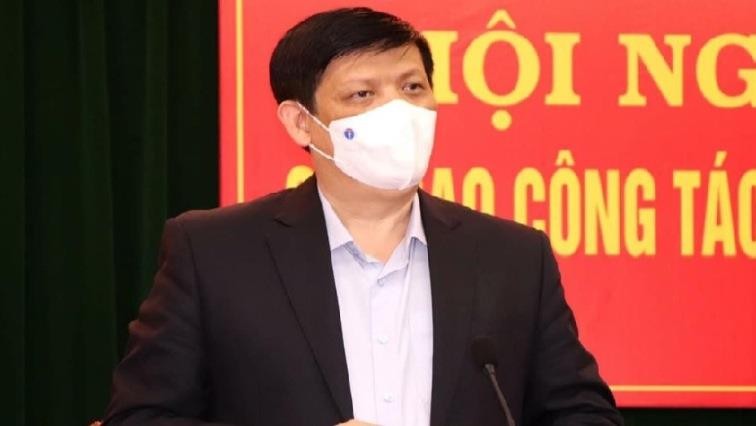 Bộ trưởng Y tế Nguyễn Thanh Long phát biểu tại buổi làm việc.