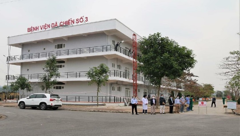 Bệnh viện Dã chiến số 3 nằm trong khuôn viên trường Đại học Sao Đỏ cơ sở 2, TP. Chí Linh, Hải Dương.