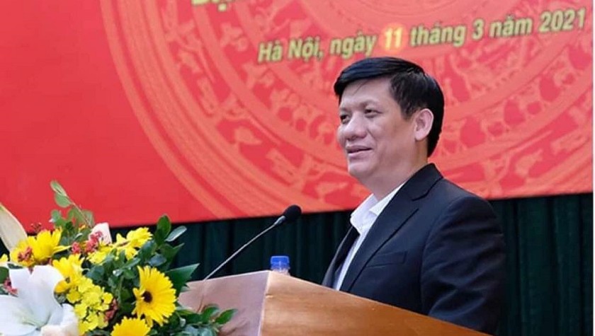 GS.TS Nguyễn Thanh Long - Bộ trưởng Bộ Y tế phát biểu tại hội nghị. Ảnh:Trần Minh