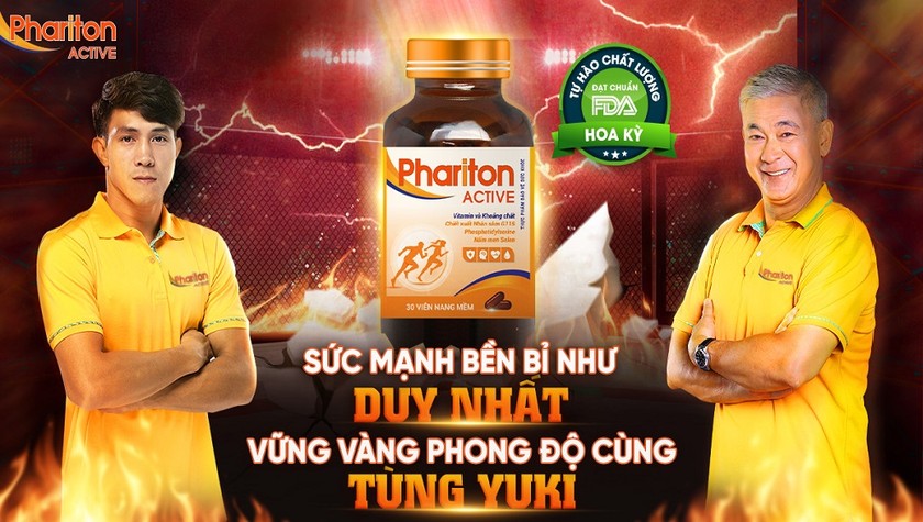 Nhà vô địch Nguyễn Trần Duy Nhất và diễn viên, vệ sĩ nổi tiếng Tùng Yuki lựa chọn Phariton ACTIVE là viên uống bổ sung dưỡng tăng năng lượng võ sĩ. 