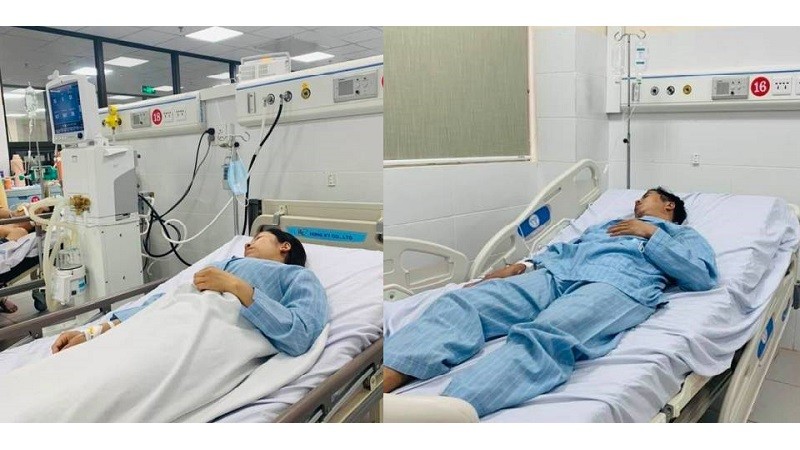 Các bệnh nhân đang điều trị tại BVĐK tỉnh Hòa Bình. Ảnh: BVCC