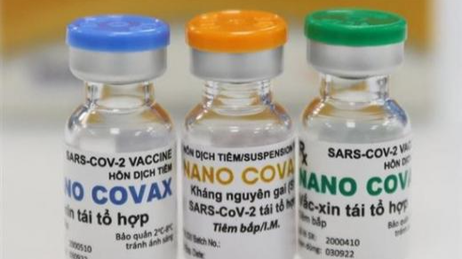  Vaccine COVID-19 Nanocovax. Ảnh: Bộ Y tế