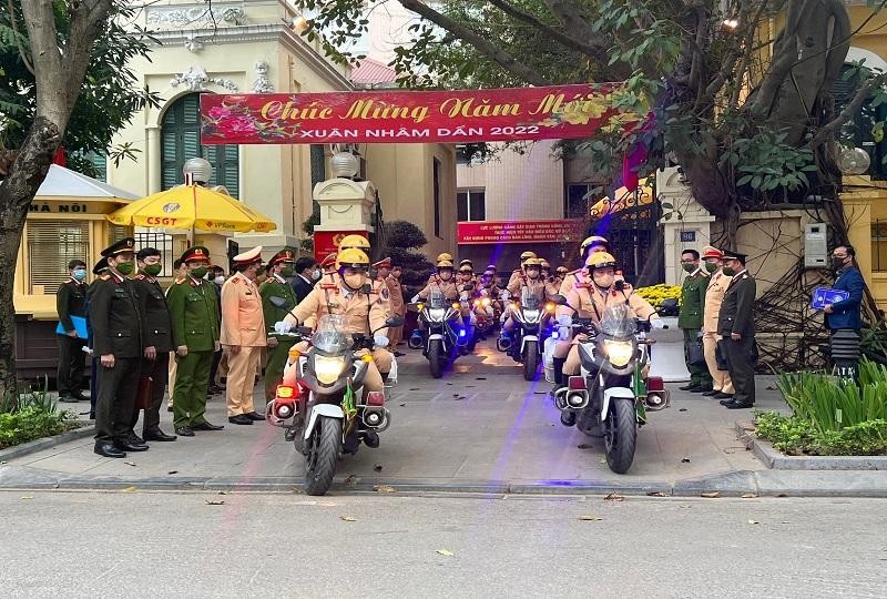 Ra quân bảo đảm trật tự, an toàn giao thông trên địa bàn thành phố Hà Nội