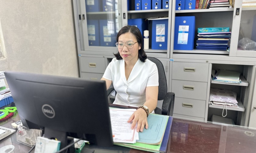 Chị Bùi Thị Bích Phượng, Phó Trưởng phòng Tư pháp huyện Đan Phượng