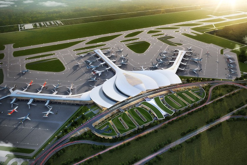 Hình dáng “siêu” sân bay Long Thành của ACV. Nguồn ảnh Báo Đồng Nai online