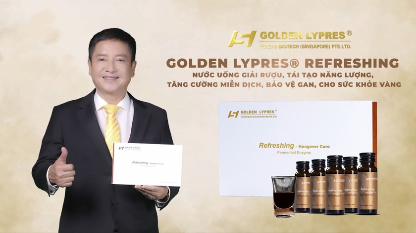 Nước uống tái tạo năng lượng, tăng cường miễn dịch, bảo vệ gan Golden Lypres® Refreshing cho sức khỏe vàng