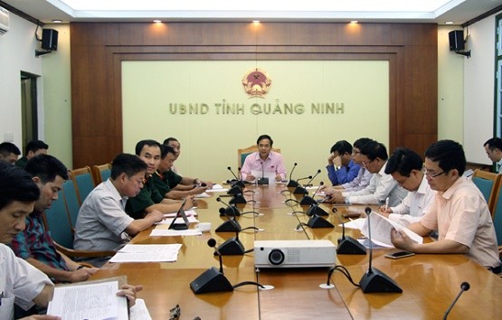 Quảng Ninh họp bàn công tác phòng, chống cơn bão số 1.
