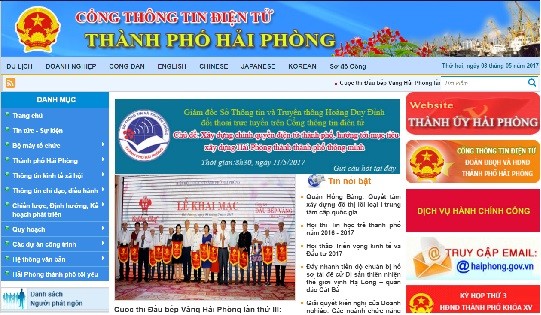 Trang chủ Cổng thông tin điện tử TP Hải Phòng