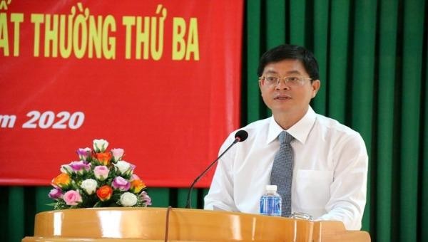 Tân Chủ tịch UBND TP Phan Thiết phát biểu tại kỳ họp.
