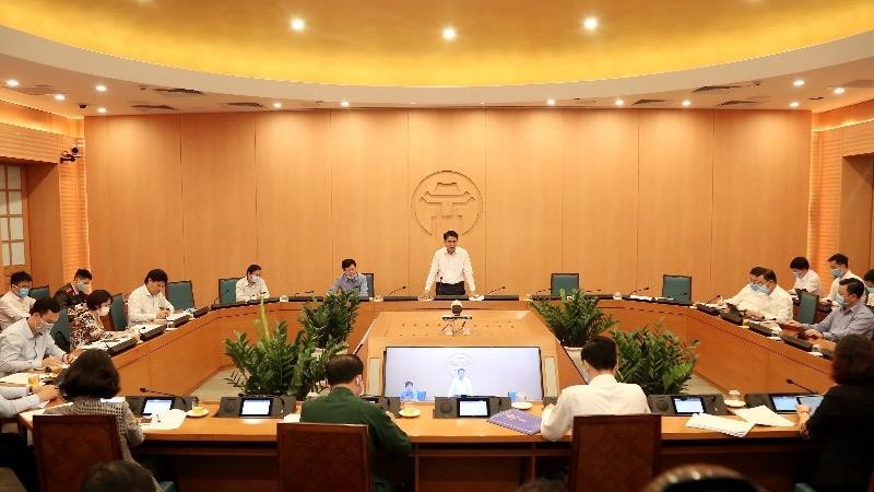 Chủ tịch Hà Nội cảnh báo nguy cơ lây nhiễm chéo từ Bệnh viện Bạch Mai trong cuộc họp của Ban Chỉ đạo phòng chống Covid-19 của TP chiều 25/3.