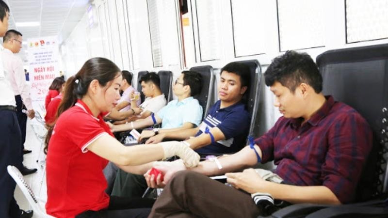 Một ngày hội hiến máu ở Phú Thọ.