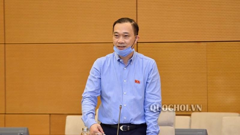 Ông Vũ Hồng Thanh phát biểu tại phiên họp 44 của UBTVQH.