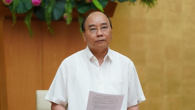 Thủ tướng Nguyễn Xuân Phúc phát biểu tại cuộc họp Thường trực Chính phủ ngày 10/7