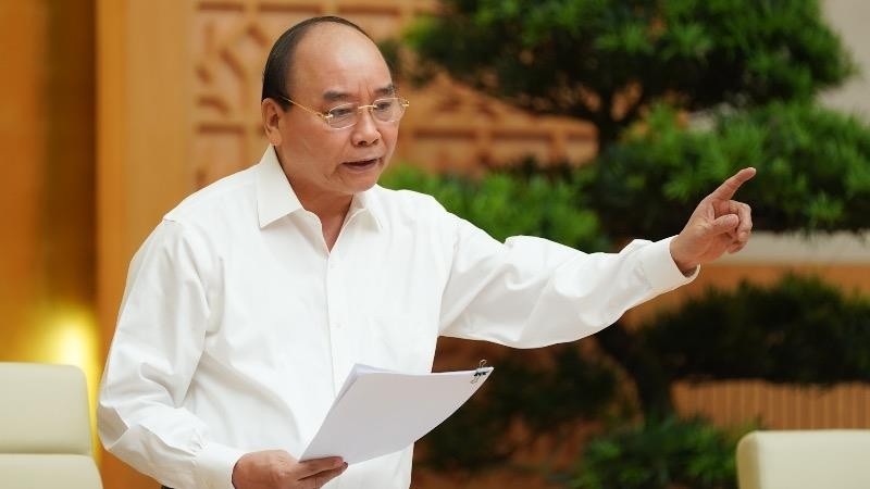 Thủ tướng Nguyễn Xuân Phúc phát biểu khai mạc hội nghị sáng 16/7.