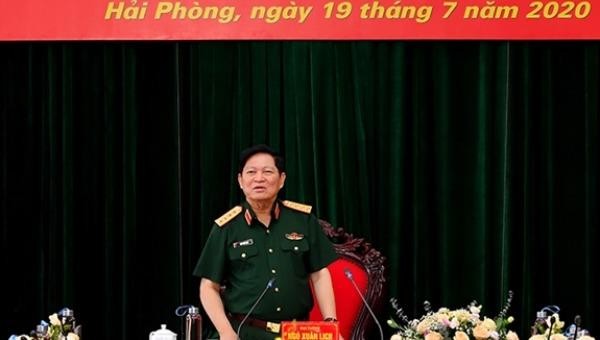 Đại tướng Ngô Xuân Lịch phát biểu tại hội nghị
