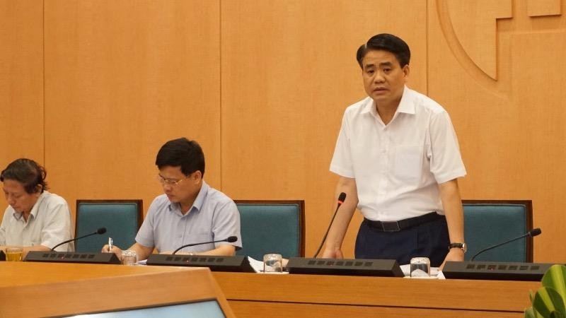 Chủ tịch UBND TP Hà Nội Nguyễn Đức Chung kết luận phiên họp chiều 29/7.