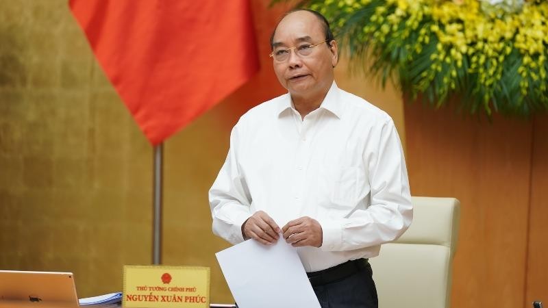 Thủ tướng Nguyễn Xuân Phúc kết luận phiên họp Chính phủ thường kỳ.