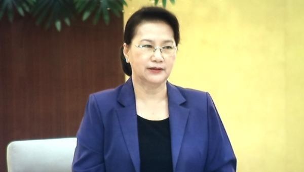 Chủ tịch Quốc hội Nguyễn Thị Kim Ngân phát biểu khai mạc