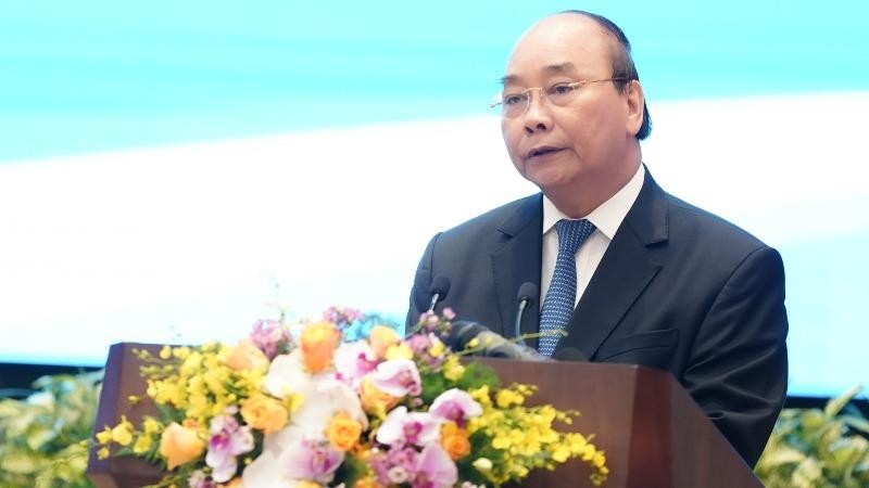 Thủ tướng Nguyễn Xuân Phúc phát biểu tại Hội nghị trực tuyến triển khai kế hoạch thực thi EVFTA ngày 6/8