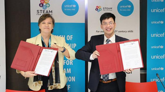 Hai bên công bố quan hệ hợp tác lâu dài trong lĩnh vực liên quan đến STEAM.