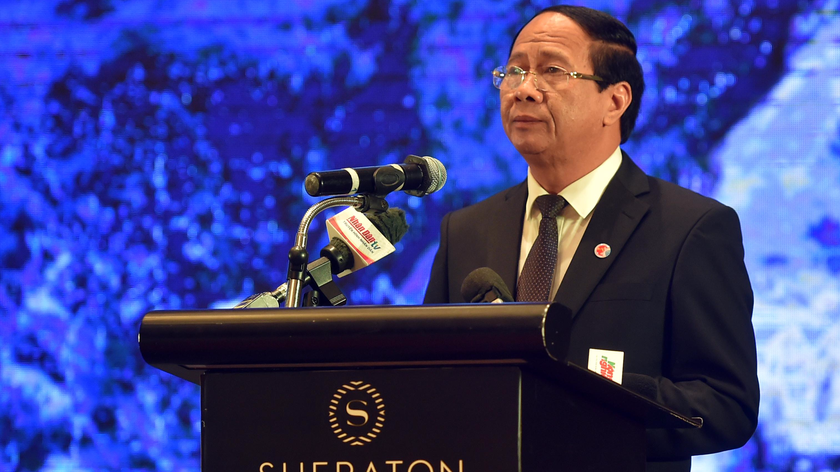Phó Thủ tướng Lê Văn Thành phát biểu tại buổi lễ.