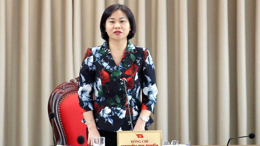 Phó Bí thư Thường trực Thành ủy Nguyễn Thị Tuyến kết luận buổi giám sát.