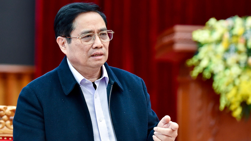 Thủ tướng phát biểu tại buổi làm việc với lãnh đạo tỉnh Cao Bằng.