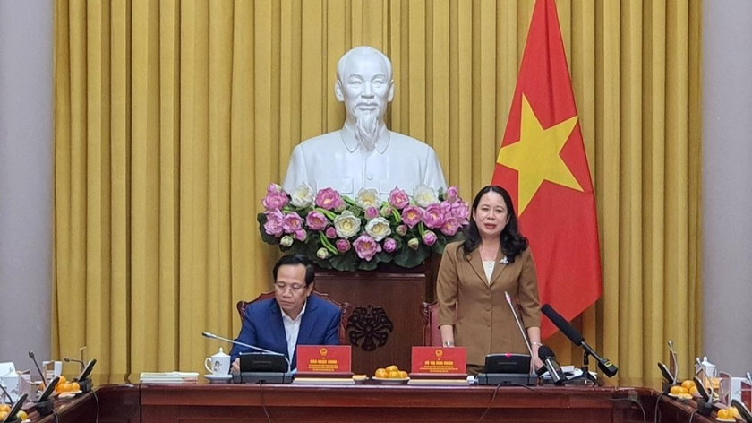 Phó Chủ tịch nước Võ Thị Ánh Xuân chủ trì cuộc họp.