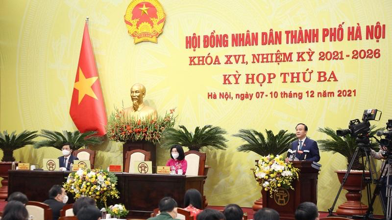 Phiên chất vấn tại Kỳ họp thứ 3 Hội đồng nhân dân thành phố Hà Nội.