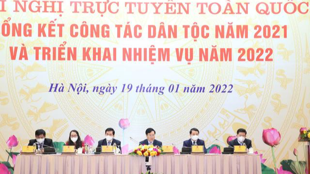 Phó Thủ tướng Thường trực Phạm Bình Minh và các đại biểu đồng chủ trì Hội nghị.