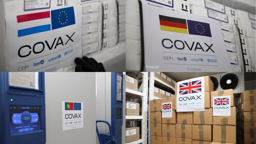 Các lô vaccine do các nước hỗ trợ qua COVAX vừa về đến Việt Nam.