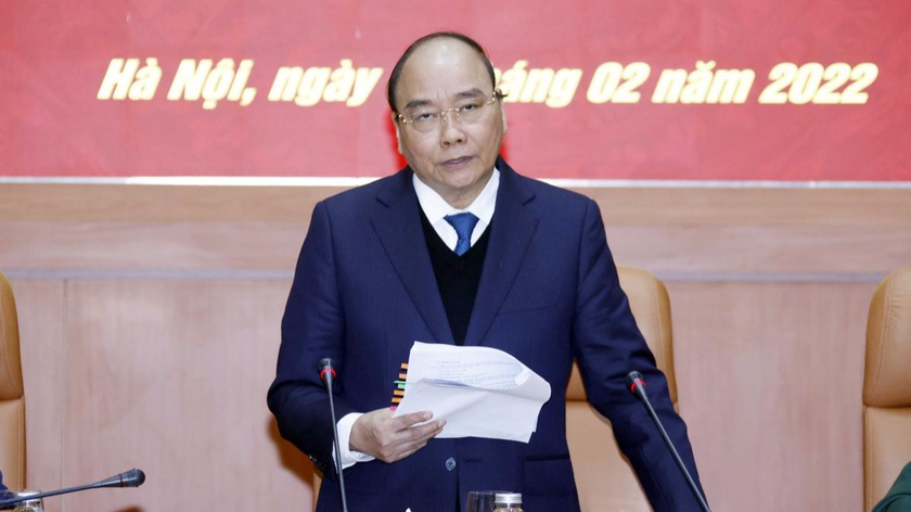 Chủ tịch nước Nguyễn Xuân Phúc chủ trì Phiên họp.