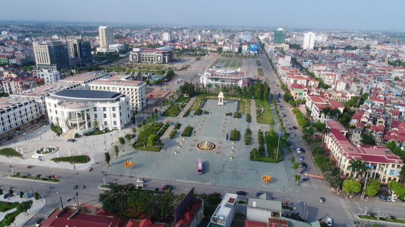 Một góc thành phố Bắc Giang, tỉnh Bắc Giang.