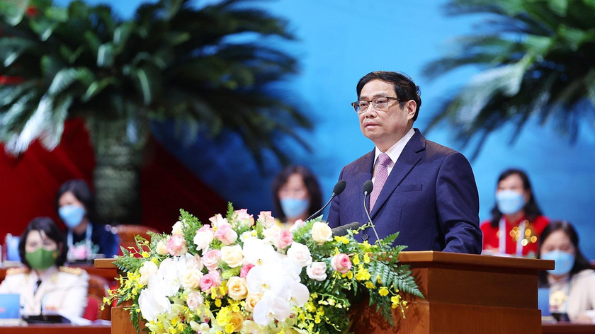 Thủ tướng Phạm Minh Chính phát biểu tại Đại hội.