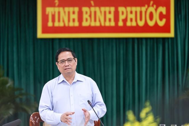 Theo Thủ tướng, Bình Phước là tỉnh có đủ điều kiện để phát triển toàn diện, nhanh, bền vững. 