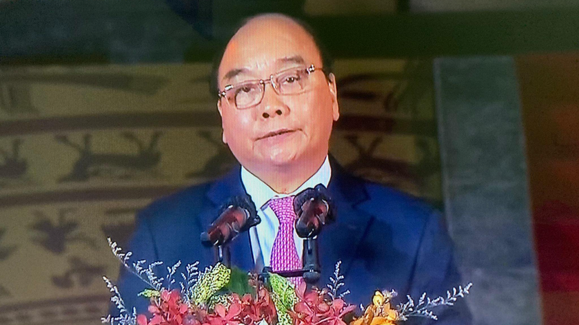 Chủ tịch nước phát biểu tại Lễ khánh thành Đền thờ Vua Hùng TP Cần Thơ.