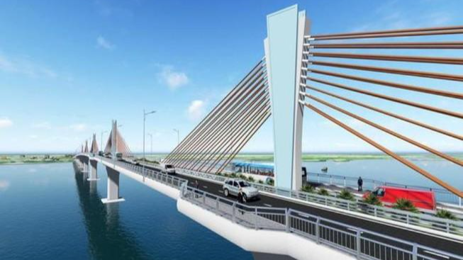 Cầu Đại Ngãi trên Quốc lộ 60 nối Sóc Trăng với Trà Vinh được đầu tư bằng nguồn vốn ODA Nhật Bản.