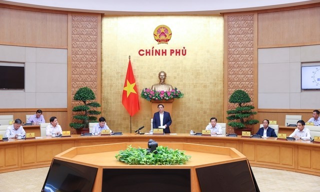Quang cảnh phiên họp Chính phủ thường kỳ tháng 10/2022.