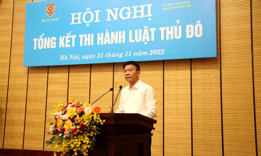 Bộ trưởng Lê Thành Long kết luận Hội nghị.