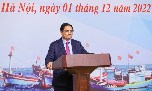 Thủ tướng Phạm Minh Chính chủ trì Hội nghị trực tuyến về chống khai thác IUU.