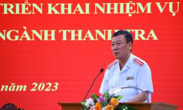 Tổng Thanh tra Chính phủ Đoàn Hồng Phong kết luận hội nghị.