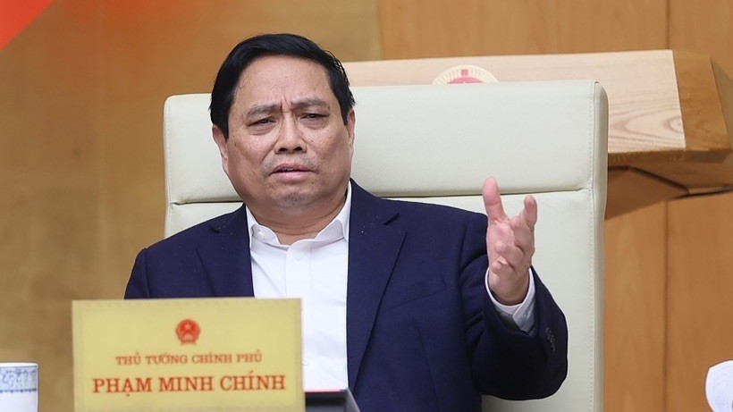 Thủ tướng Phạm Minh Chính chủ trì phiên họp. (Ảnh: TTXVN)