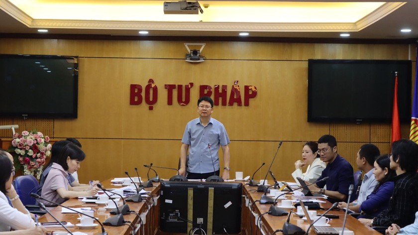 Thứ trưởng Nguyễn Thanh Tịnh kết luận buổi làm việc. (Ảnh: PV)