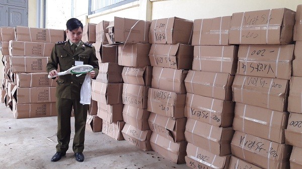 Lượng hàng hóa không có nhãn phụ tiếng Việt vừa bị Cục QLTT Lạng Sơn thu giữ