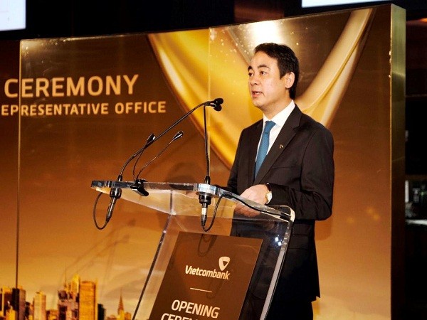 Chủ tịch HĐQT Vietcombank phát biểu tại lễ khai trương