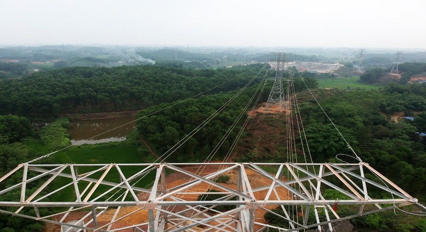 Đường dây 220 kV mạch kép từ TBA 220 kV Lưu Xá đấu nối vào ĐZ 220 kV Thái Nguyên - Phú Bình