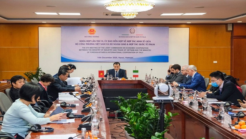 Cuộc họp Ủy ban hỗn hợp Việt Nam - Italia được tổ chức trực tuyến